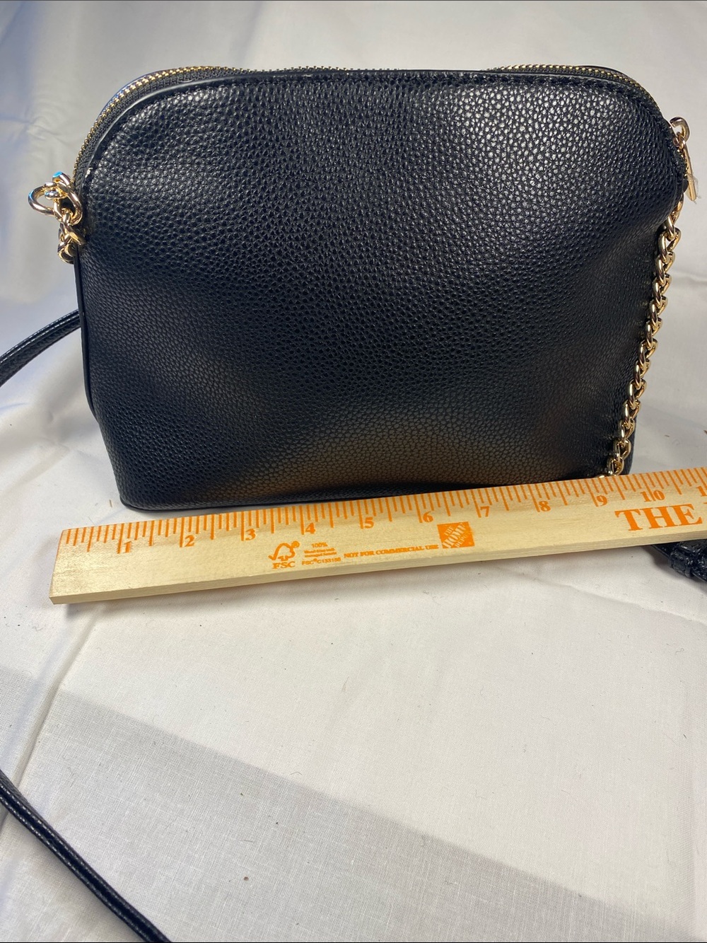 Nanette Lepore Black Pebbled Crossbody Handbag Adjustable Strap - Picture 5 of 13